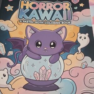 Horror Kawaii Pastel Goth Coloring Book